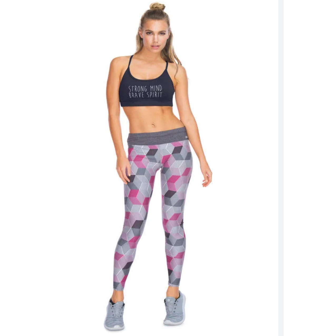 Nwt Lorna Jane Geo Pop Full Length Leggings Size S